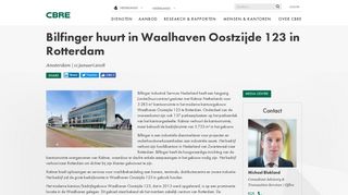 
                            7. Bilfinger huurt in Waalhaven Oostzijde 123 in Rotterdam - CBRE nieuws