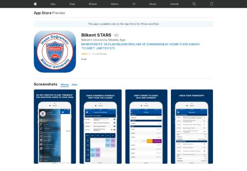 
                            13. Bilkent STARS on the App Store - iTunes - Apple