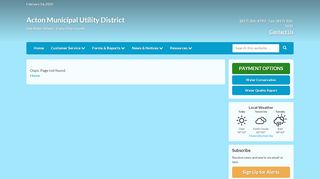 
                            8. Bill Payment | Acton Municipal Utility District