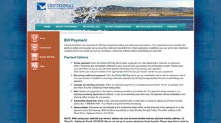 
                            12. Bill Payment | Centennial Water District