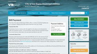 
                            10. Bill Payment | City of Van Buren Municipal Utilities