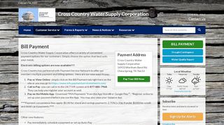 
                            9. Bill Payment | Cross Country Water Supply Corporation