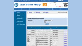 
                            7. Bill Status - South Western Railway - Indian Railway