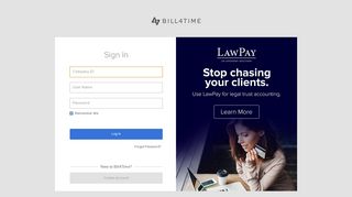 
                            6. Bill4Time - User Login