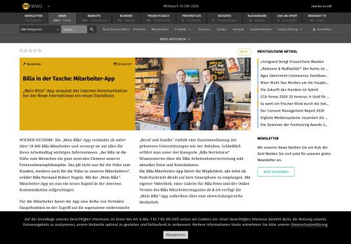 
                            9. Billa in der Tasche: Mitarbeiter-App – mnews – medianet.at