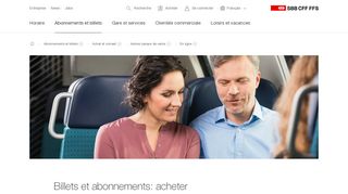 
                            5. Billets et abonnements: acheter en ligne auprès des CFF - SBB