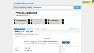 
                            2. billforge.net at WI. Bill Forge Pvt Ltd. - Access Portal - Website Informer