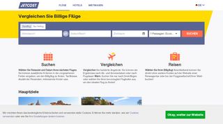 
                            1. Billigflüge • Günstige Flüge | Flugsuchmaschine JETCOST