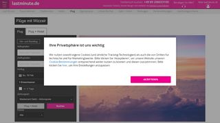 
                            9. Billigflüge mit Wizzair ab 252€ - Low-Cost Flugtickets - lastminute.de