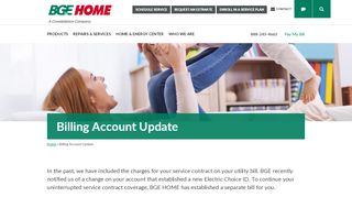 
                            5. Billing Account Update - BGE HOME