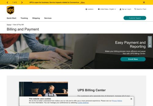 
                            6. Billing and Payment: UPS - United States - UPS.com
