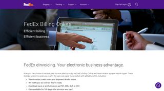 
                            6. Billing Online | Electronic Invoices | FedEx United Arab Emirates