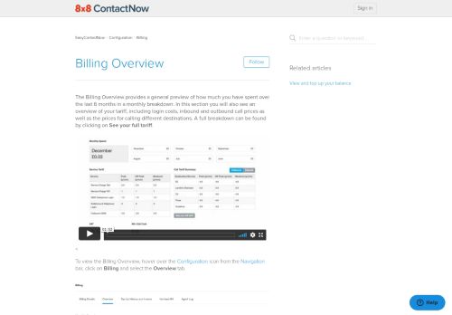 
                            10. Billing Overview – EasyContactNow