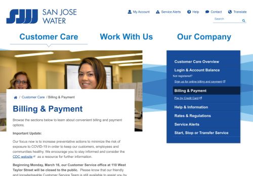 
                            13. Billing & Payment | San Jose Water
