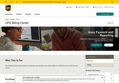 
                            4. Billing Services | UPS Services - United States - UPS.com