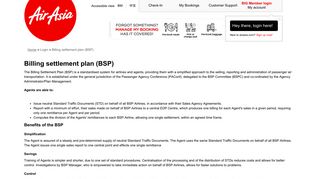 
                            7. Billing settlement plan (BSP) | Travel agent | AirAsia