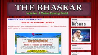 
                            4. BILLIONEX WORLD MARKETING PLAN | The Bhaskar :