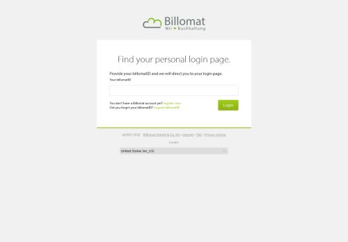 
                            5. Billomat: Login