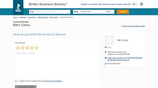 
                            10. Bill's Coins | Reviews | Better Business Bureau® Profile