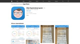 
                            12. Billy Regnskabsprogram i App Store - iTunes - Apple