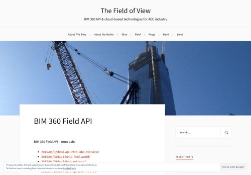 
                            13. BIM 360 Field API – The Field of View