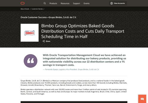 
                            3. Bimbo Group Optimizes Baked Goods Distribution Costs and Cuts ...