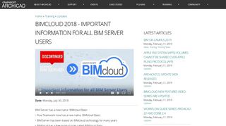 
                            12. BIMcloud 2018 - Important Information for all BIM Server Users ...