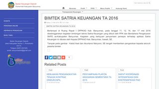 
                            3. BIMTEK SATRIA KEUANGAN TA 2016 | Pemerintah Kabupaten ...