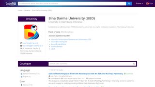 
                            12. Bina Darma University (UBD) - Neliti