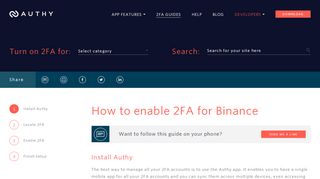 
                            6. Binance - Authy