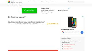 
                            9. Binance down? Current status and problems - Is The ...