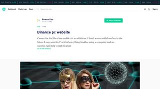 
                            5. Binance pc website - Coin.fyi