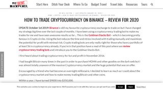 
                            13. Binance Review - No Bullshit Guide for Trading Cryptocurrency in ...