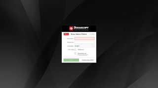 
                            5. Binary Options Platform - Dukascopy