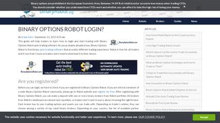 
                            5. Binary Options Robot Login | Auto Trading Guide