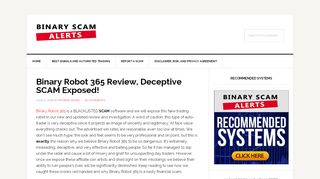 
                            12. Binary Robot 365 Review, Deceptive SCAM Exposed! | Binary Scam ...