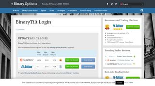
                            7. • BinaryTilt Login • - 7 Binary Options