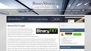 
                            12. • BinaryTILT Login • - Binary Options Brokers