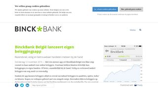 
                            8. BinckBank België lanceert eigen beleggingsapp - Prezly