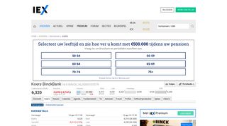 
                            6. BinckBank » Koers (Aandeel) | IEX.nl