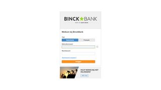 
                            1. Binck.be - Inloggen - BinckBank