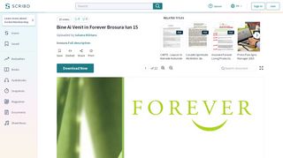 
                            11. Bine Ai Venit in Forever Brosura Iun 15 - Scribd