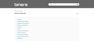 
                            8. Binero Webmail – Supportcenter