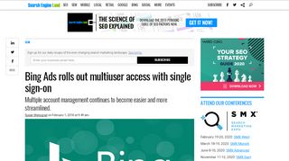 
                            13. Bing Ads rolls out multiuser access with single sign-on - Search ...