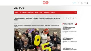 
                            7. Bingo Banko” er klar på TV 2 - og hele Danmark spiller med!: Om TV 2
