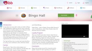 
                            3. Bingo Hall | $110 No Deposit Bingo Bonus - Latest Bingo Bonuses