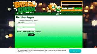 
                            3. Bingo Irish - Play 90 & 75 ball Online Bingo and Win Cash Prizes ...