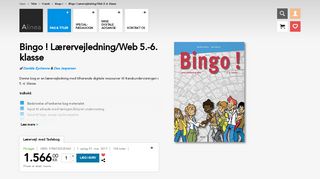 
                            6. Bingo ! Lærervejledning/Web 5.-6. klasse | 9788723525062 | Alinea