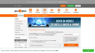 
                            8. Bingo Mobile - Gioco Digitale