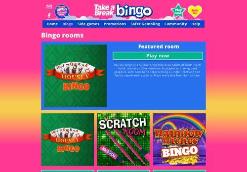 
                            5. Bingo | Play online — Take a Break Bingo